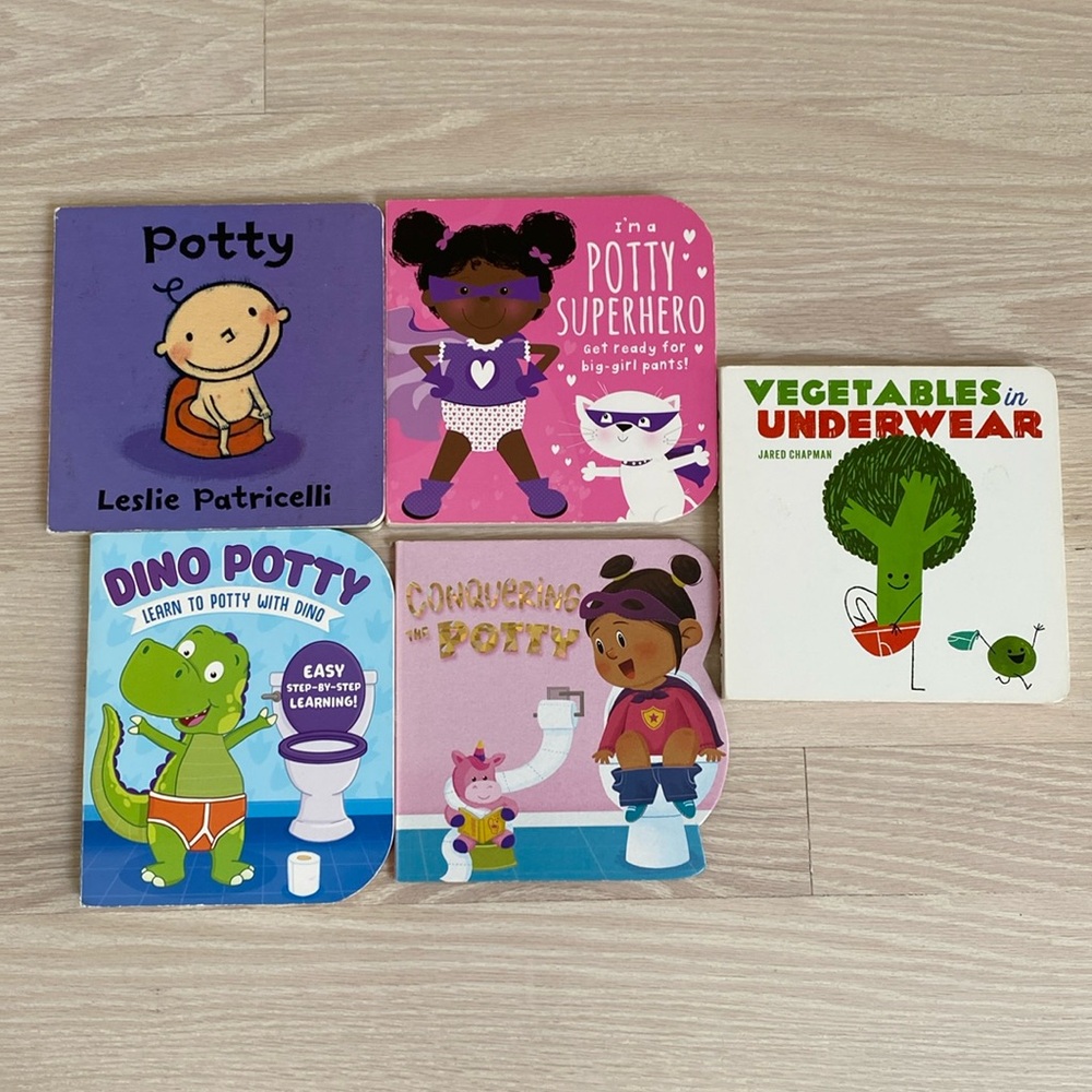 FIVE (5!) Potty Board Books